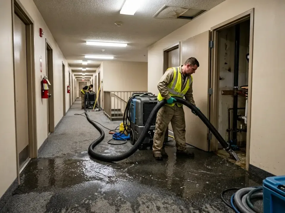multi-unit-apartment-hallway-f-005 — frequently asked questions, Emergency Burst Pipe Water Extraction & Removal in Gassvill…